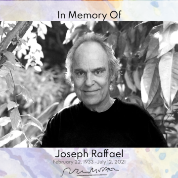 A photo of the artist, Joseph Raffael
