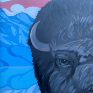 detail of will baker's buffalo mural